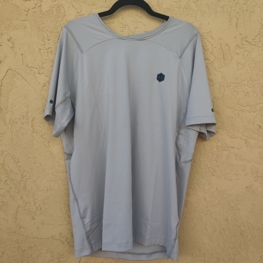Under Armour UA Rush Compression Shirt Tee Size 3X Gray Athletic Work out
